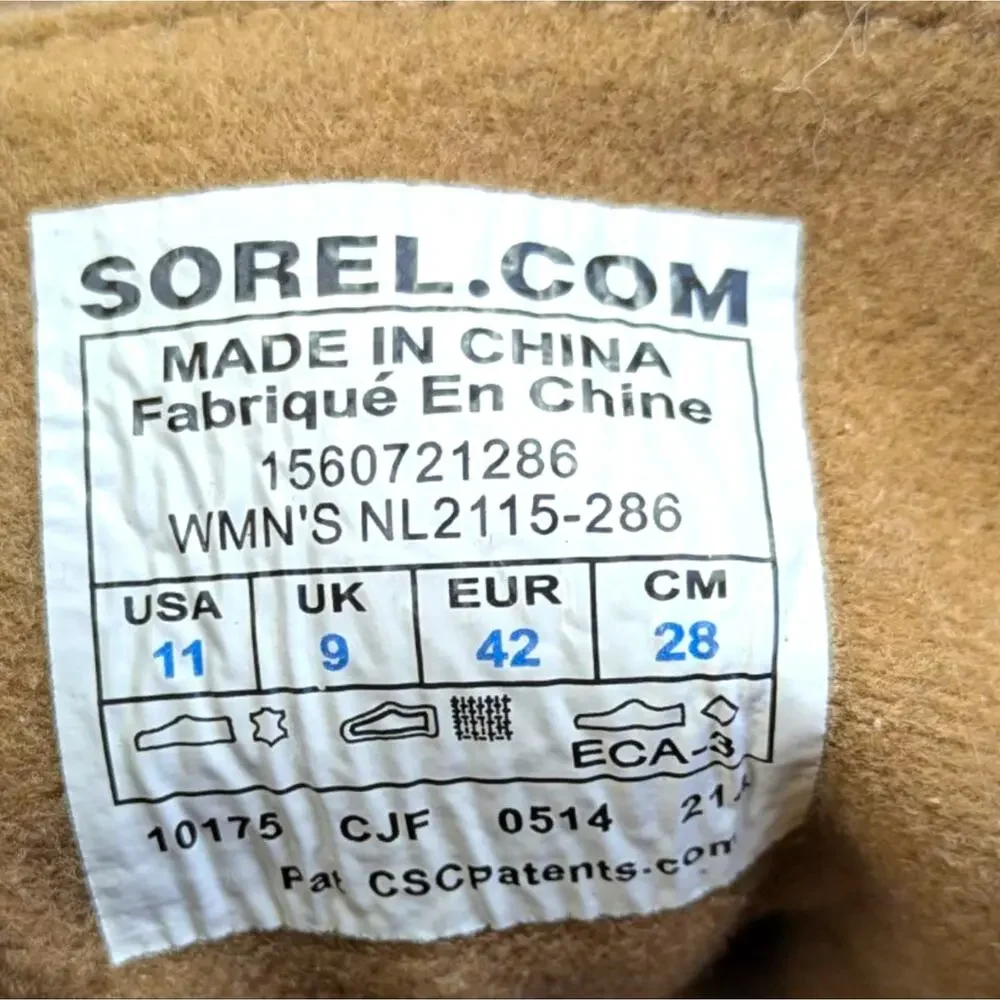 Sorel Toronto Lace Up Boots GUC Size 11      S3827